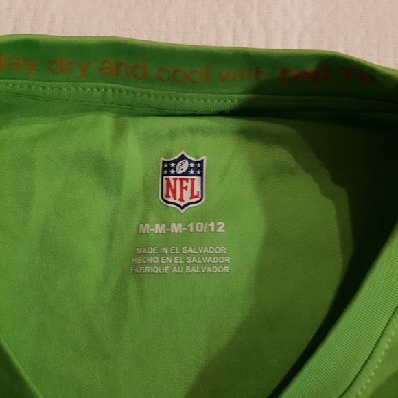 Seattle Seahawks long sleeved shirt kids Medium 10/12 - Picture 3 of 6